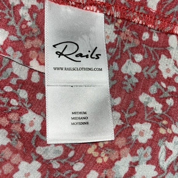 Rails Anika Floral Mini Dress Red Ditsy - Picture 8 of 10